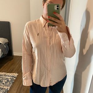 Ralph Lauren shirt white/orange.